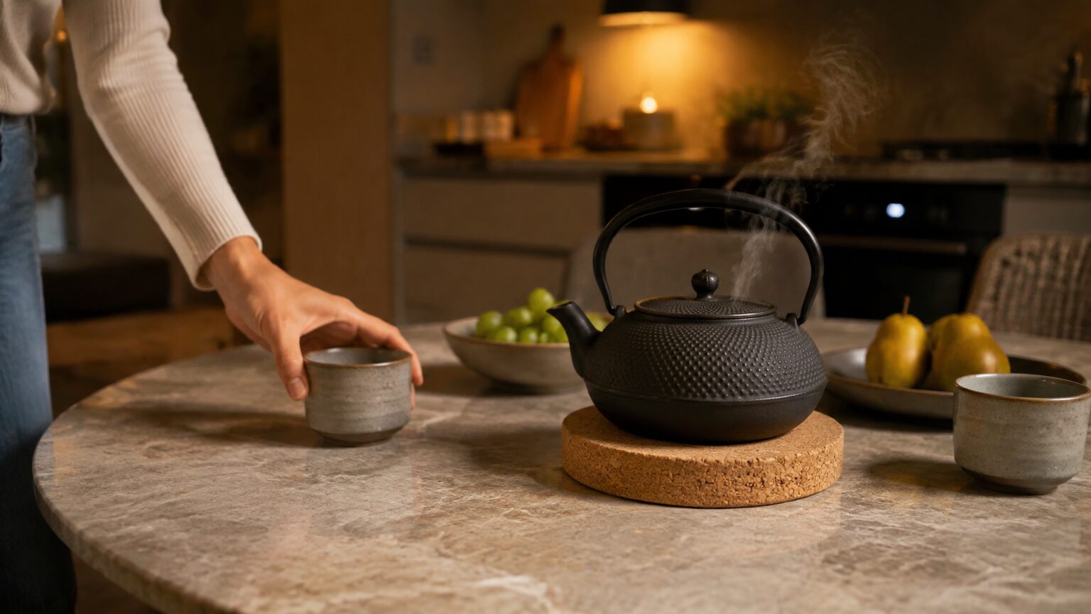How Do Hot Teapots and Serving Dishes Affect Furniture Surfaces?