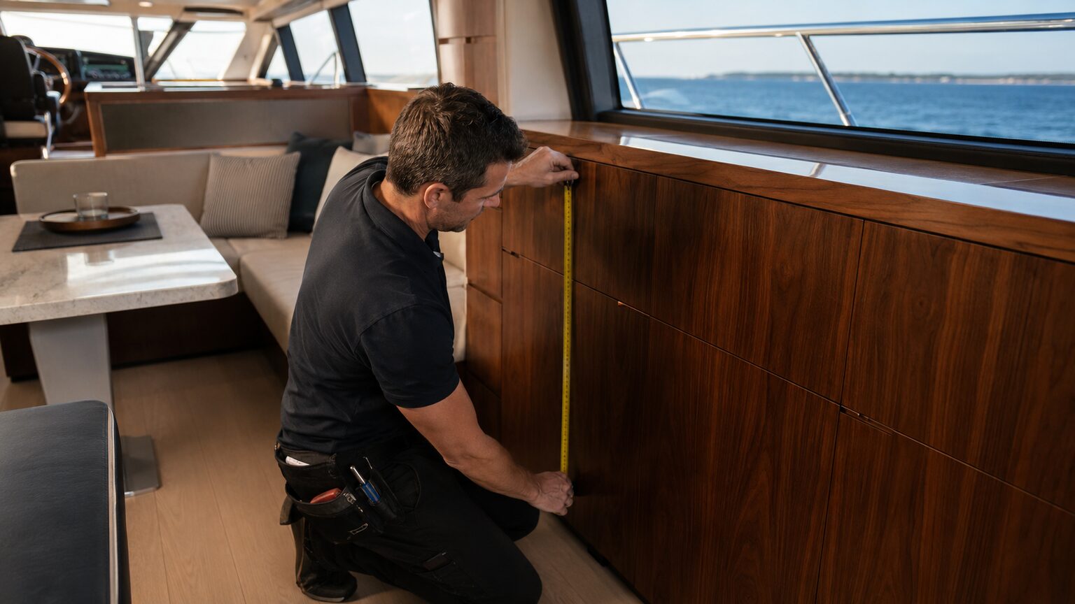 Transparent Architectural Wrapping Strategies for Yacht Interiors