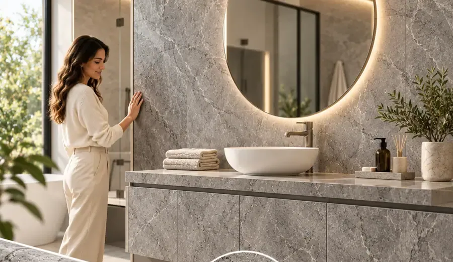 MKK® Travertine Elite – Traverten – Uygulanmış yüzey görünümü (temsili)