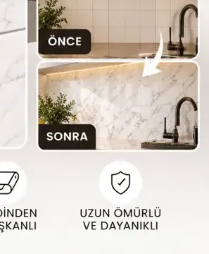 MKK® Tile Design – Fayans Desenli – Önce ve sonra karşılaştırması (temsili)