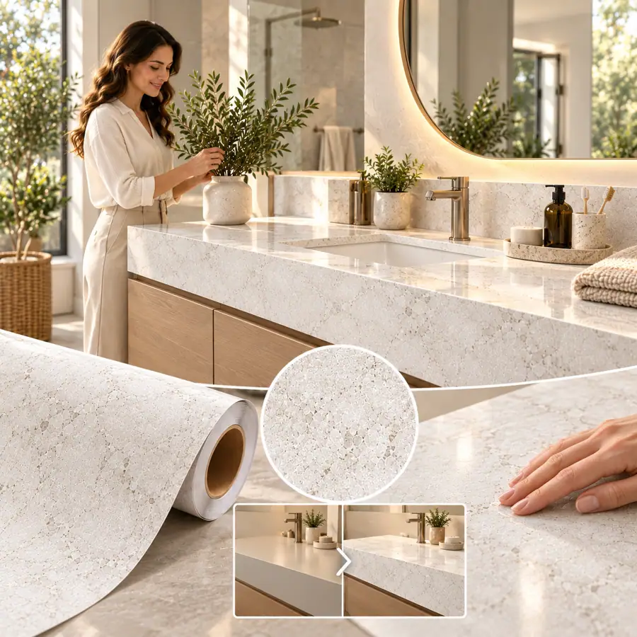 MKK® Pure Stone – Beyaz Taş – temsili renkli kaplama ürün sunumu