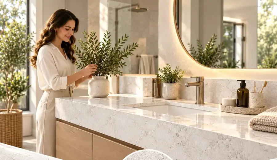 MKK® Pure Stone – Beyaz Taş – Uygulanmış yüzey görünümü (temsili)