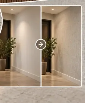MKK® Wall Design – Duvar Kaplama – Önce ve sonra karşılaştırması (temsili)