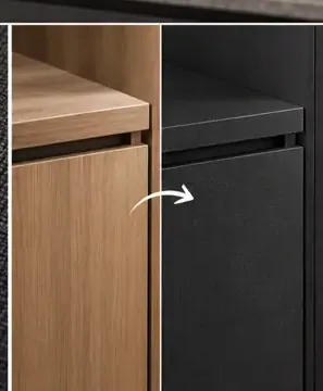 MKK® Linen Dark – Antrasit Keten – Önce ve sonra karşılaştırması (temsili)