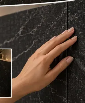 MKK® Nero Marble – Siyah Mermer – Önce ve sonra karşılaştırması (temsili)