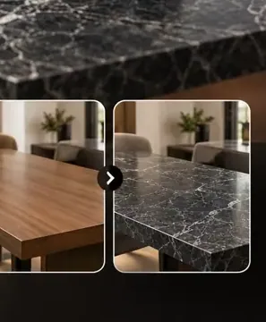 MKK® Nero Stone – Siyah Doğal Taş – Önce ve sonra karşılaştırması (temsili)